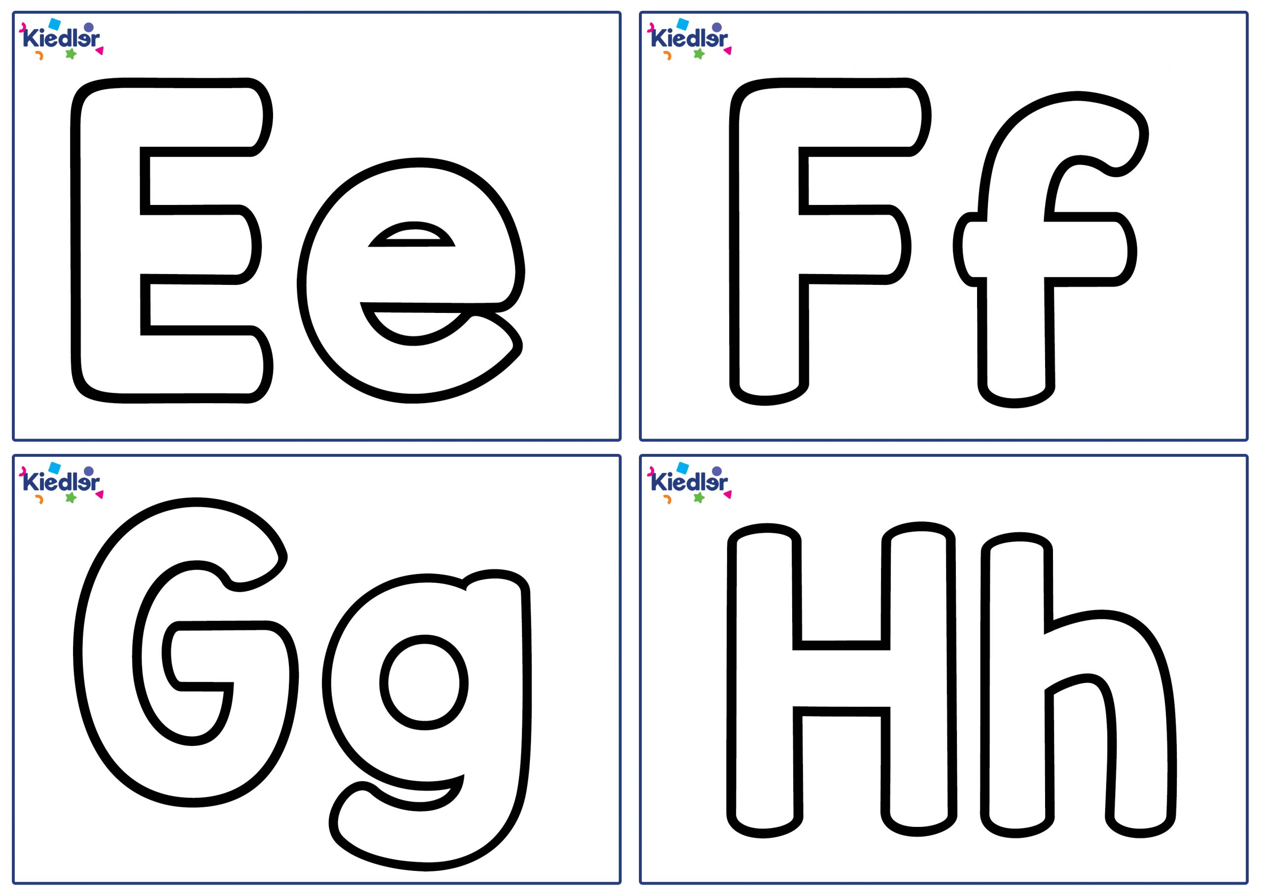 Matching Alphabet Printable Kiedler
