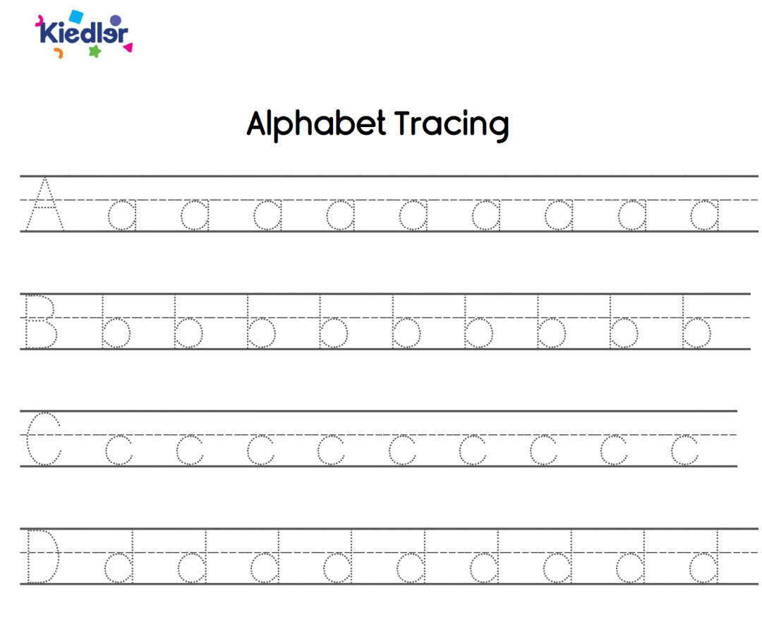 Lowercase Alphabet Tracing - Kiedler