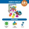 Learning Resources Spike The Fine Motor Hedgehog Poppin’ Shapes Sorter - Image 2