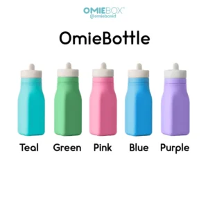 OmieBottle – Botol Minum Kompak dengan Sedotan Flip & Sip untuk OmieBox V.2, Compact Flip & Sip Straw Water Bottle for OmieBox V.2