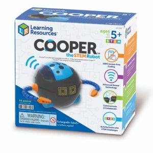 Learning Resources Cooper STEM Robot Screen-Free Coding Toy for Kids Single Robot Set