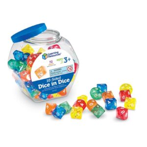 Learning Resources Ten-Sided Dice in Dice